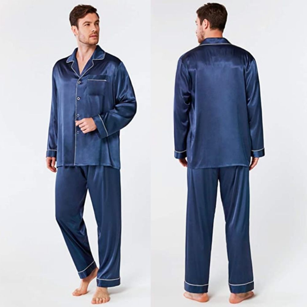 Silk Satin Pyjamas For Men: image 3