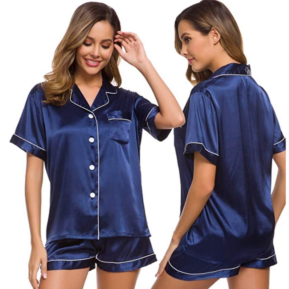 Womens Silk Satin Pyjamas: image 4